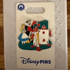 Disney Wonderland Characters Pin with Blue and Red Accents